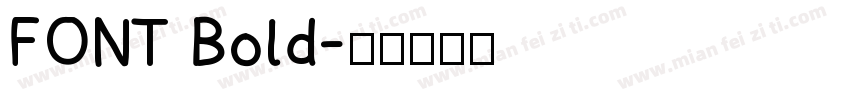 FONT Bold字体转换